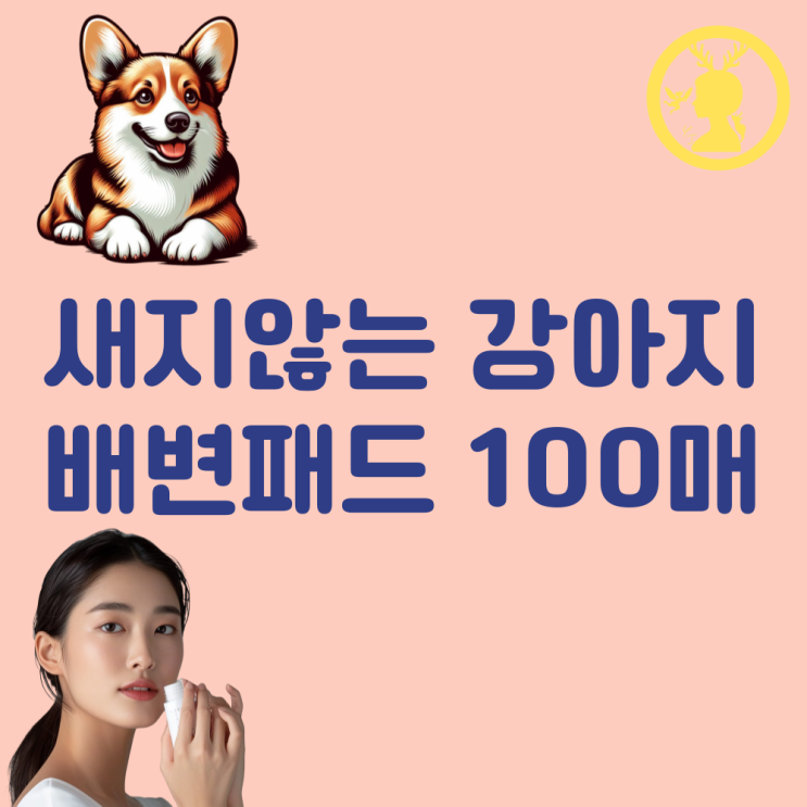 배변패드 중형 강아지 배변패드 100매 교체 주기 매트