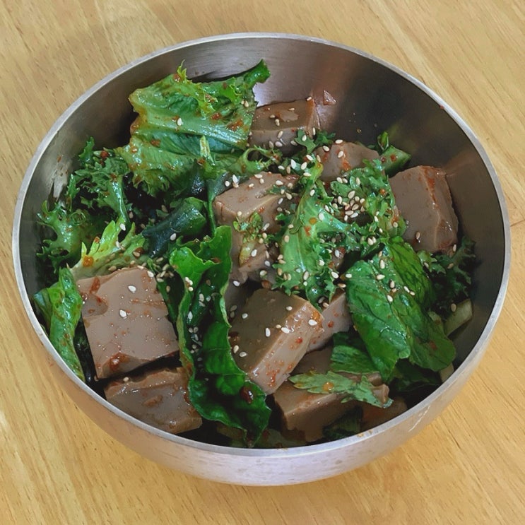  도토리묵 무침 빠르게 만들어 먹는 집밥 반찬
