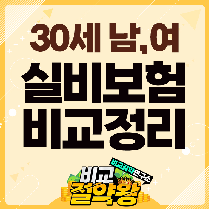  롯데실손보험 가입 30세 남자 여자 회사별 비교 정리