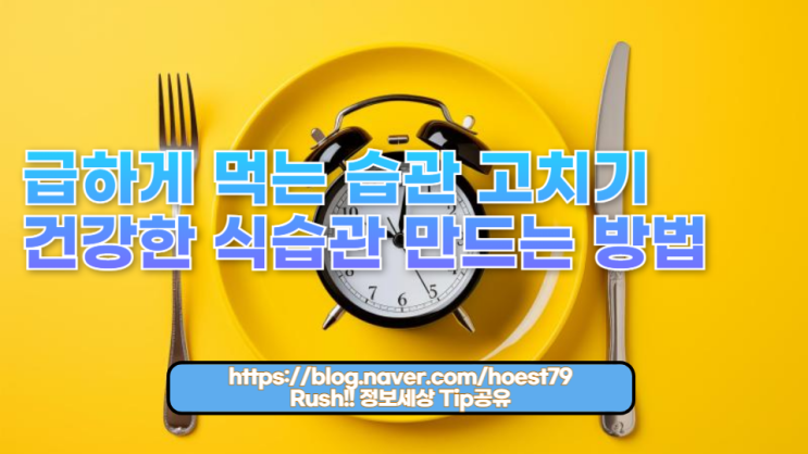  급하게 먹기의 위험성과 이를 해결하는 방법을 알아봅니다. 천천히 먹기를 통해 건강한 식습관을 만드는 방법을 소개합니다.