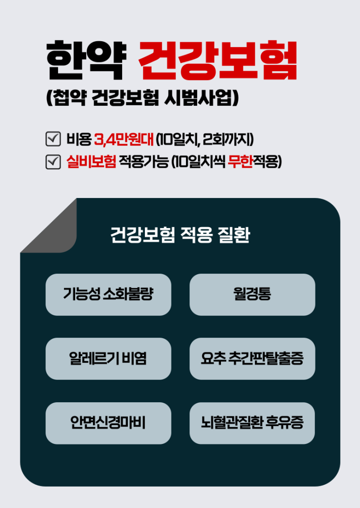 한약 건강보험 적용- (10일치 3,4만원) 한약 건강보험 적용- (10일치 3,4만원)