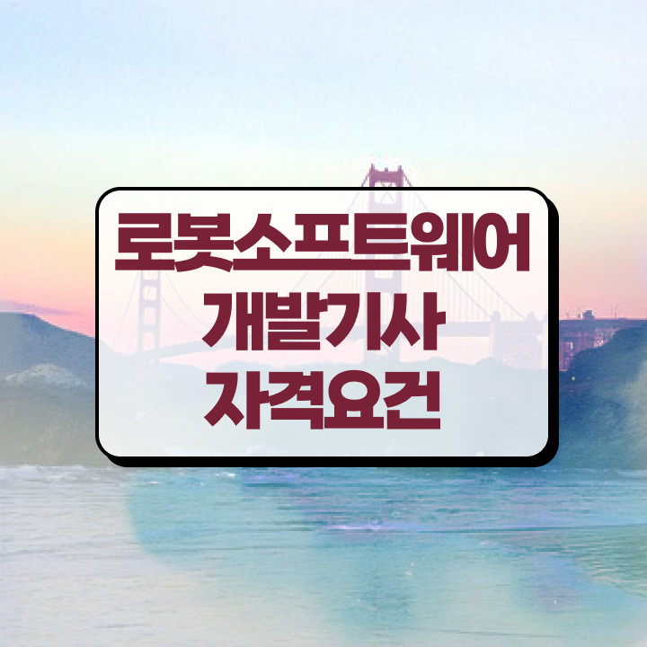  로봇소프트웨어개발기사 필기 후기 로봇소프트웨어개발기사 시험응시자격 인강으로 반 년만에 성공한 노하우
