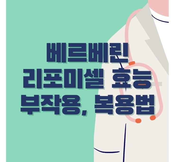  베르베린 리포미셀 효능 부작용 복용법