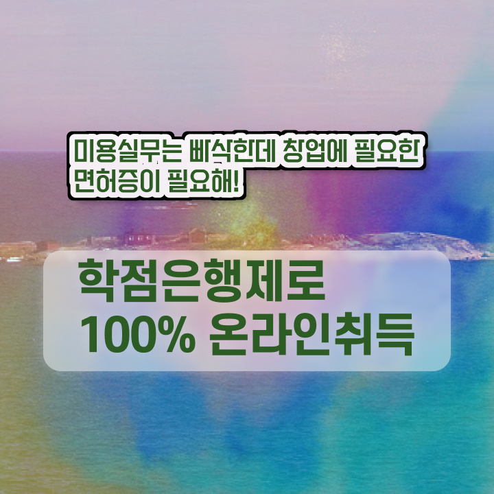  미용사 자격증 필기 평가 없이 , 학은제 동영상만 듣고 미용사자격증 1년도 안걸려서 준비하기