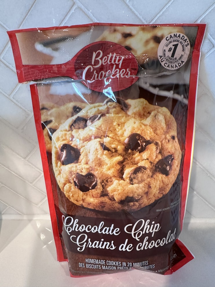 베티 크로커(Betty Crocker) 초콜릿 칩 쿠키 믹스로 쿠키 만들기