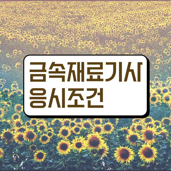  금속재료산업기사 금속재료기사 시험자격 인강만 듣고 15주만에 완료한 전략