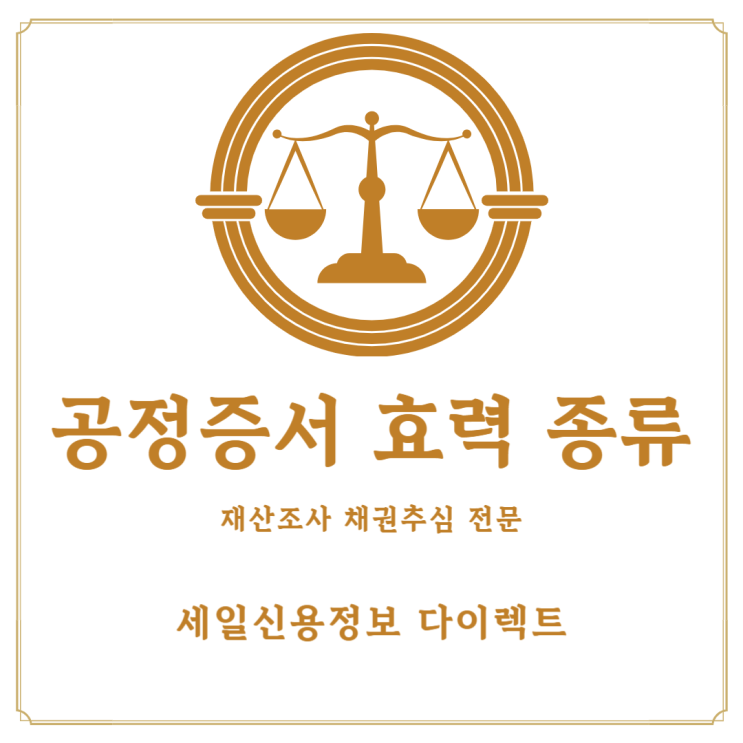  공정증서 종류 효력 공증 쓰고 못받은 돈 회수 방법