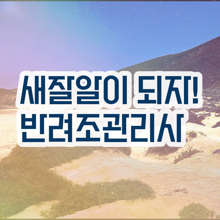  반려조관리사 , 반려조관리사 자격증 준비한 방법 여기서 확인하세요