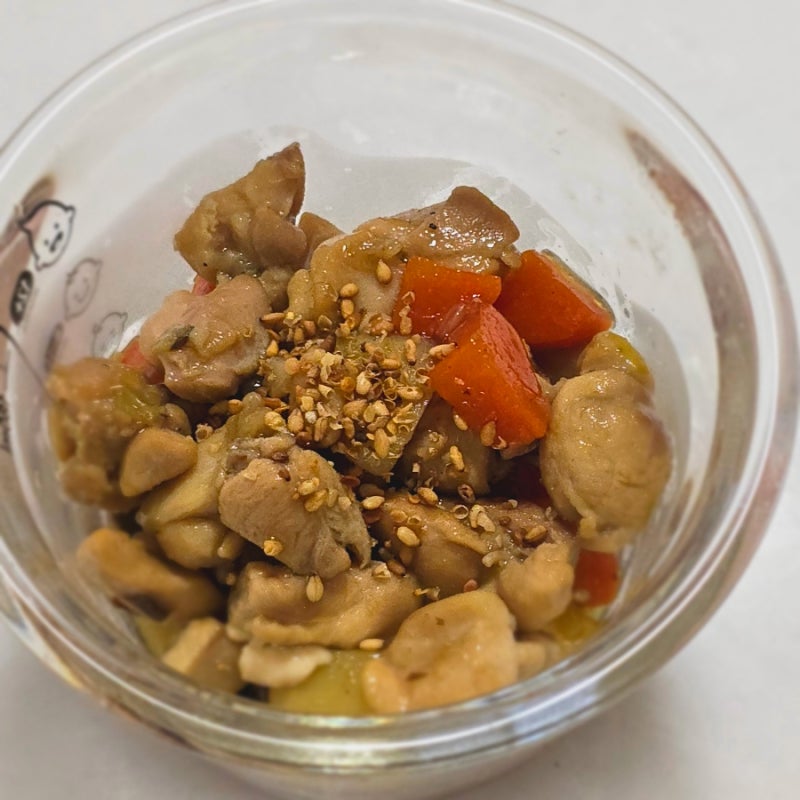 17개월 아기 유아식 닭고기 반찬 찜닭 만들기