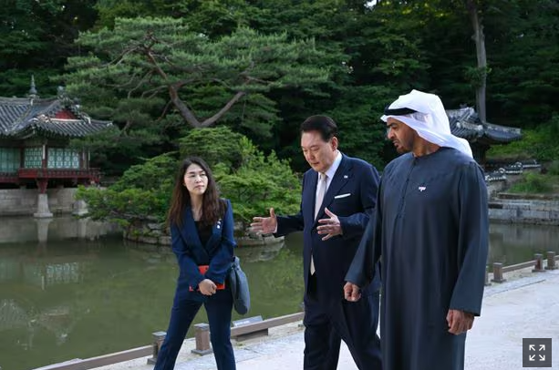 윤 대통령 부부· <b>국빈</b> 방문한 아랍에미리트연합(<b>UAE</b>) 대통령... 