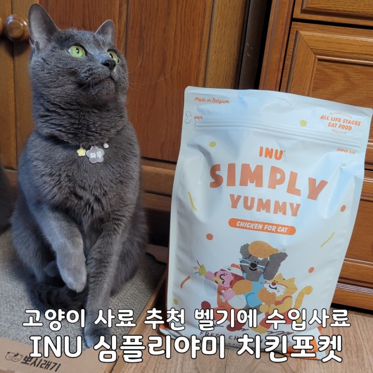  대용량 고양이사료추천 벨기에 수입사료 아이누 심플리야미