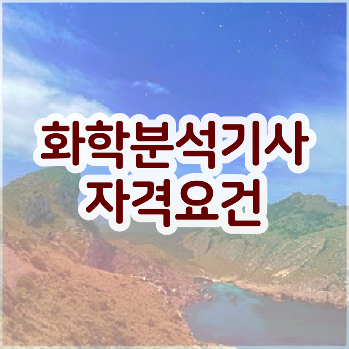  화학분석기사 필기 후기 화학분석기사 시험응시자격 인강으로 15주만에 끝낸 비법