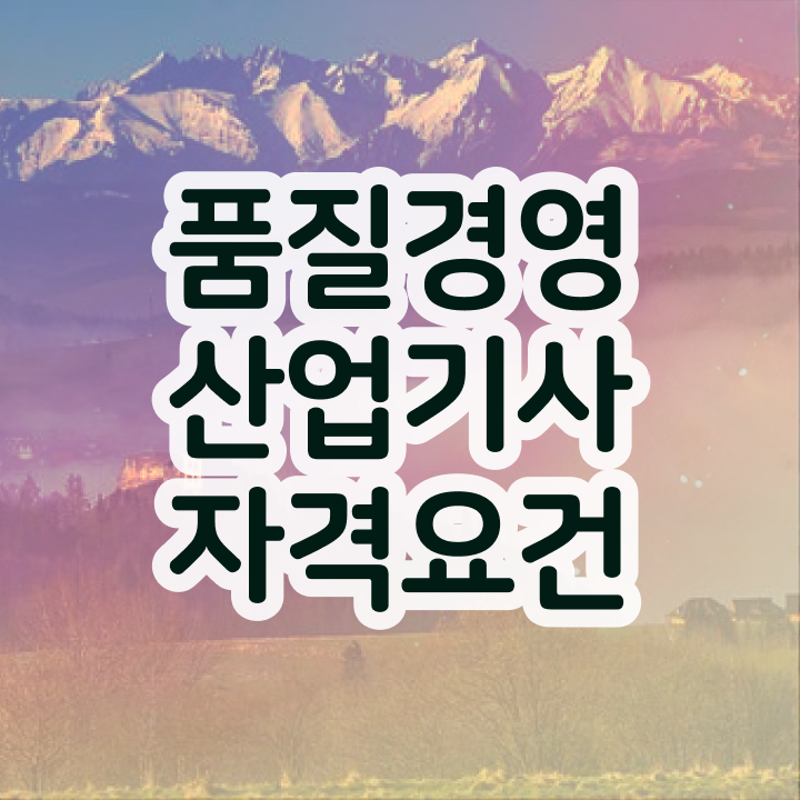  품질경영산업기사 필기 합격기준 품질경영산업기사 응시조건 온라인 수업으로 5개월 만에 끝낸 후기