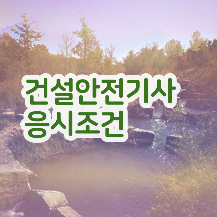  건설안전기사 공기업 건설안전기사 응시조건 온라인으로 빠르게 완료한 후기