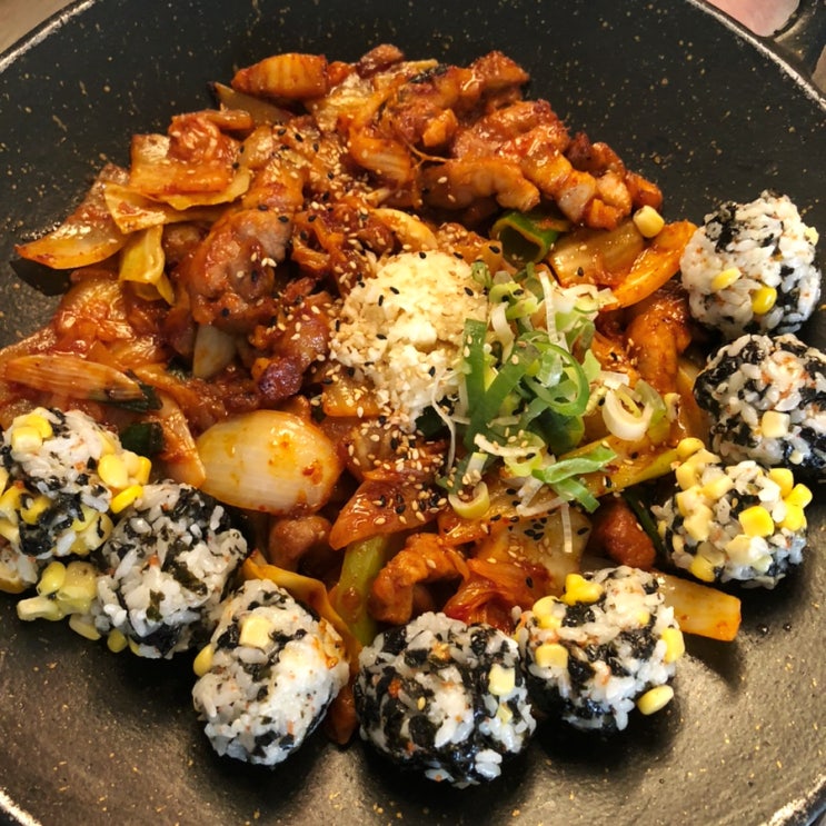  송도 타임스페이스맛집 삼산회관 돼지김치구이 술안주 대박