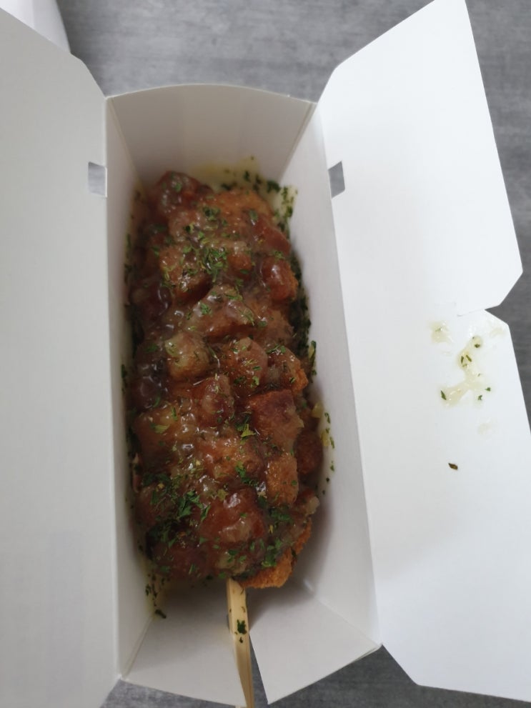  명랑핫도그 의성마늘ㅇ크런치 먹은 후기