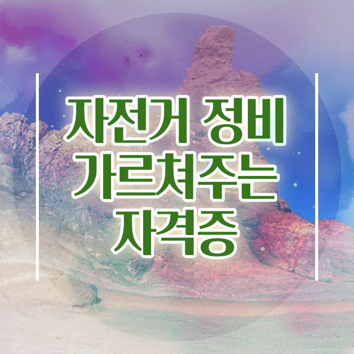 , 자전거정비지도사 자격증 취득한 정보 정보를 알고싶다면