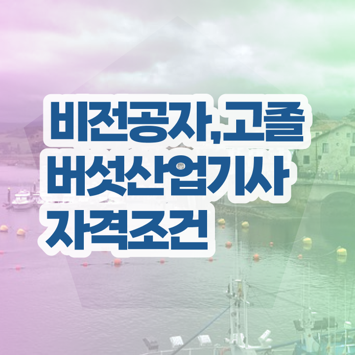  버섯산업기사 자격요건 학점은행제로 편하게 성공한 비법