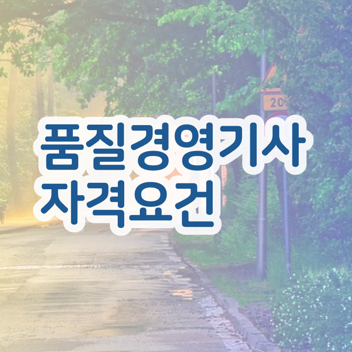  품질경영기사필기기출 품질경영기사 응시자격 인강만 듣고 간단하게 끝낸 과정