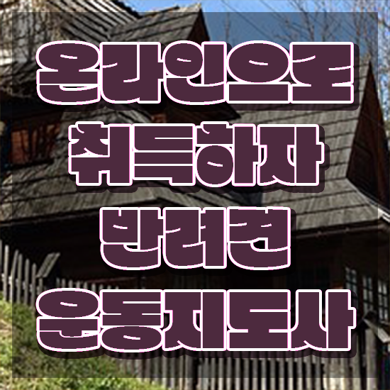  , 반려견운동지도사 관련학과 아니어도 쉽고 빠르게 준비한 과정