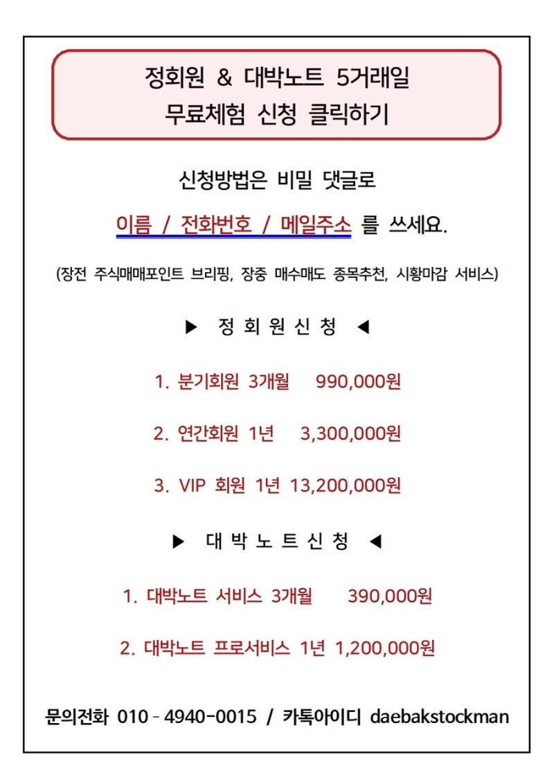 오늘시황정리[대박시황] 5/29(수) : 네이버 블로그