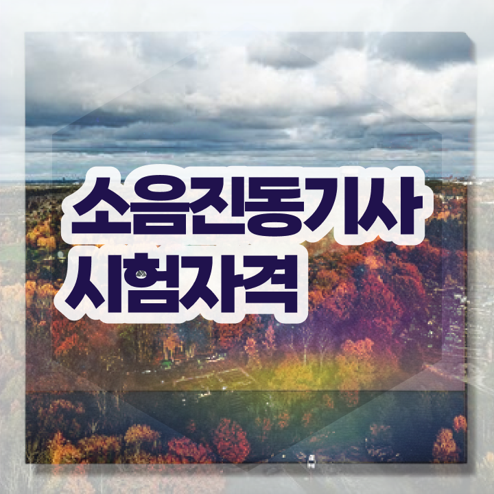  소음진동기사 응시조건 온라인 과정으로 5달만에 준비한 비법