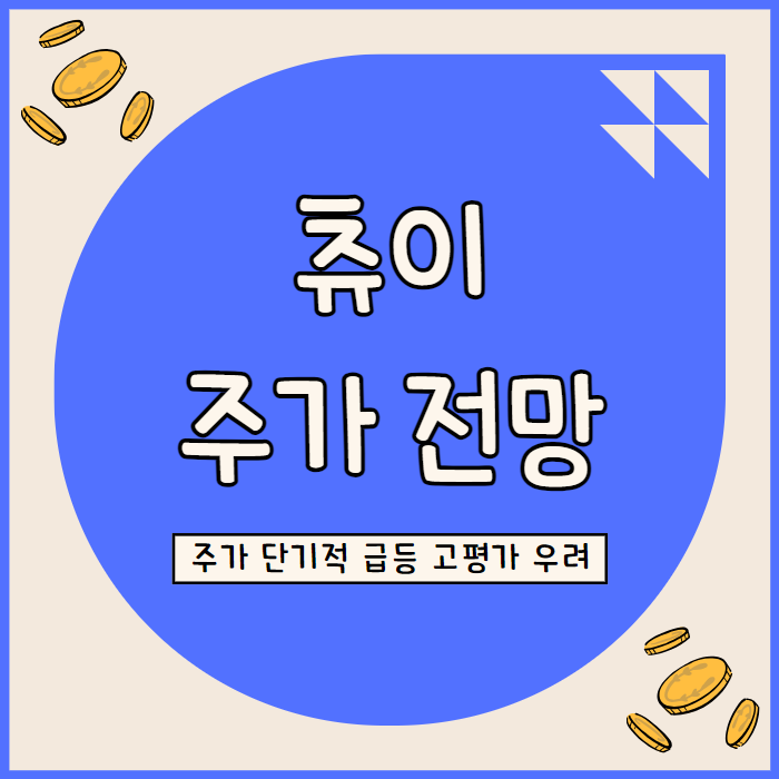  츄이 주가 급등은 단기 반등 고평가에 성장 둔화 우려