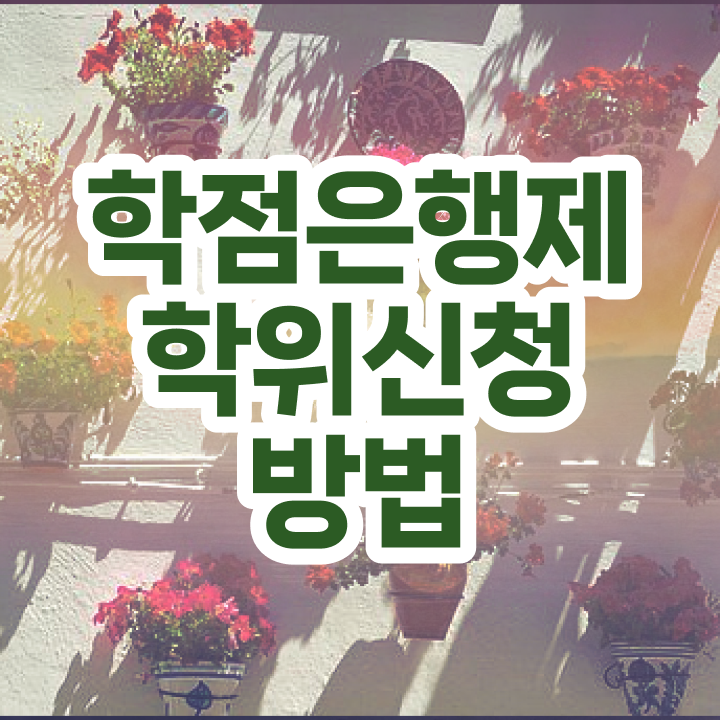  학점은행제 학점인정 학점은행제 복수전공 알아볼까요