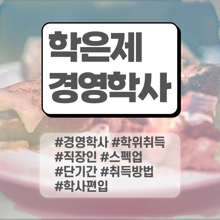  경영학 강의 , 관련학과 졸업장 없어도 경영학과 성공할 수 있어요