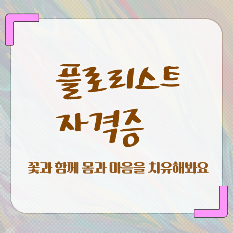  부산꽃꽂이원데이클래스 , 플로리스트 자격증 온라인으로 간단히 취득했던 후기 소개합니다