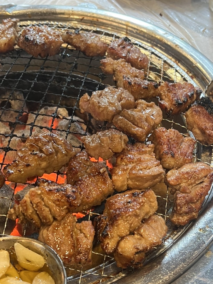  [병목안 맛집] 수복담 - 숯불 돼지목살 무한리필, 야외에서 무한대로 즐기는 양념 돼지 목살 추천