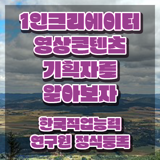  광고자격증 , 1인크리에이터영상콘텐츠기획자 자격증 비용없이 온라인으로 합격정보 , 취업 전망