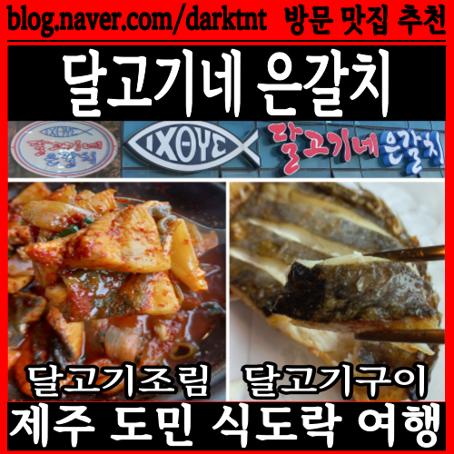 제주 해안도로 올레길 17코스 현사포구 근처 이호테우해변 맛집 달고기네 은갈치 후기