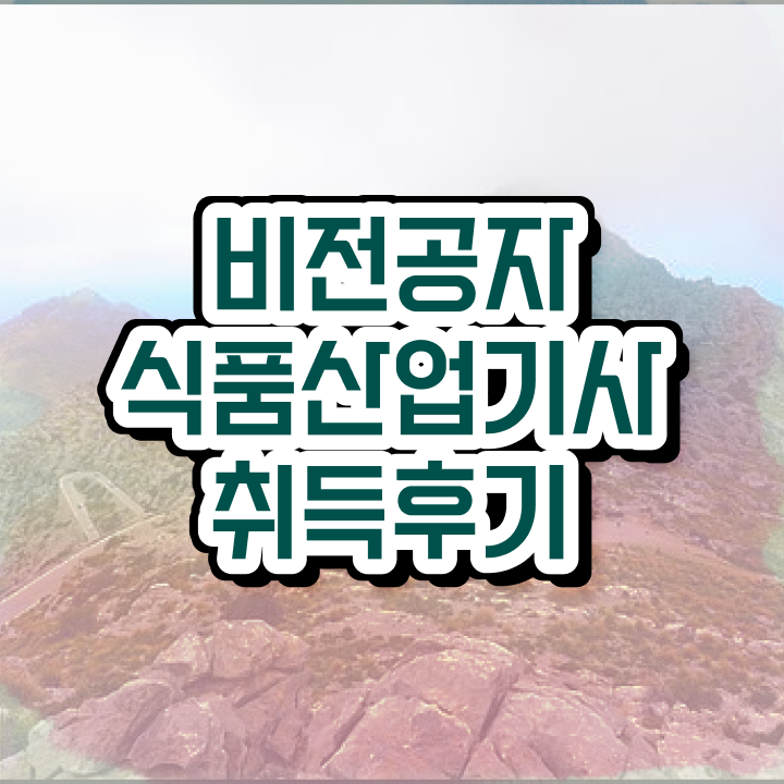  식품산업기사 2024 필기 후기 식품산업기사 시험응시조건 온라인으로 15주만에 준비한 전략