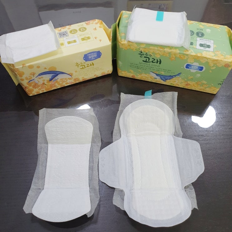  춤추는고래 롱 팬티라이너 날개형 팬티라이너는 처음이지? (뒤틀림X, 보풀X)