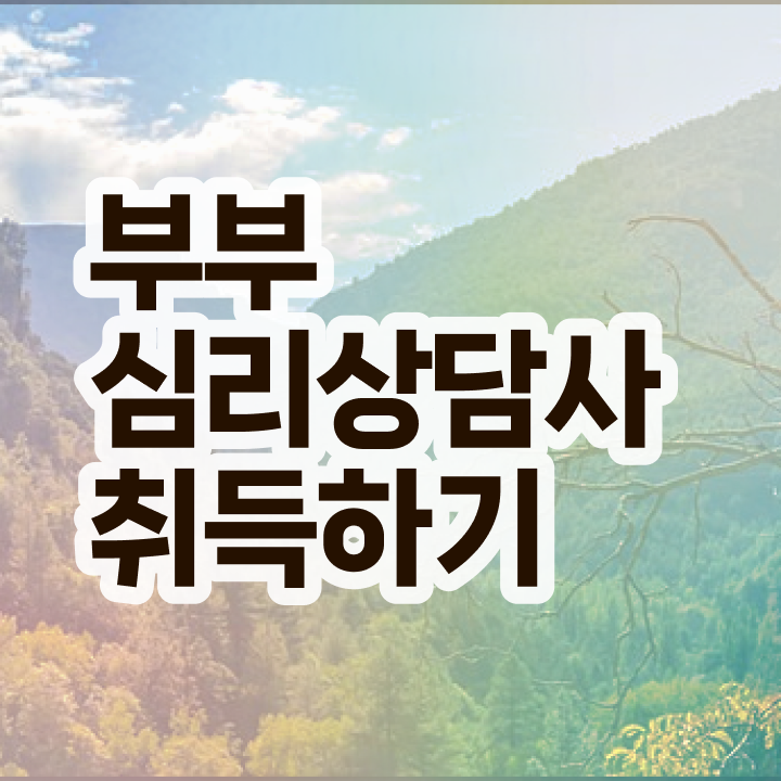  부부심리상담사전문학원추천 , 부부심리상담사 자격증 온라인으로 취득한 정보 , 취업
