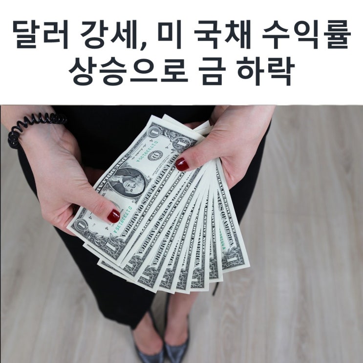  달러 강세, 미 국채 수익률 상승으로 금 하락