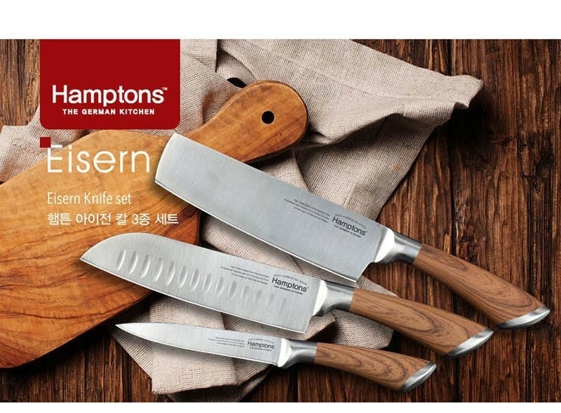[공구](Hamptons)독일 햄튼 아이전 스텐레스 주방용 칼 3종세트/ 칼세트