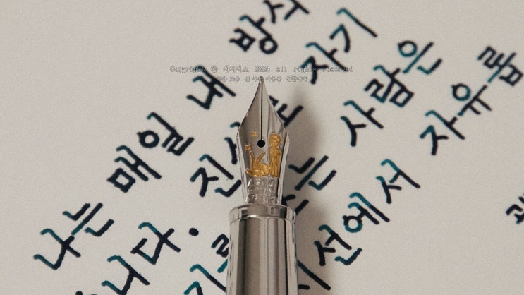  내 방식대로 씁니다. (몽블랑 어린왕자 F닙 만년필로 필사하기)