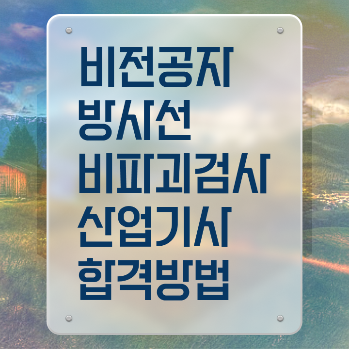  방사선비파괴검사산업기사 응시조건 집에서 온라인으로 간편하게 성공한 후기