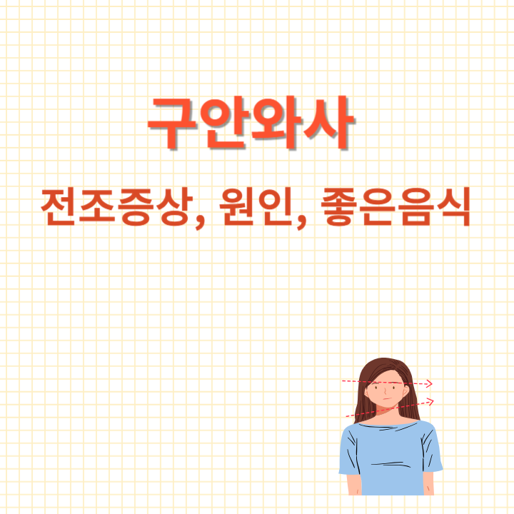 구안와사 전조증상과 원인 개선방법 좋은음식 알아보기.