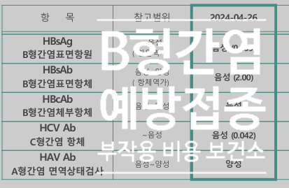  성인 b형간염 예방접종 부작용, 가격, 보건소에서 받는 법