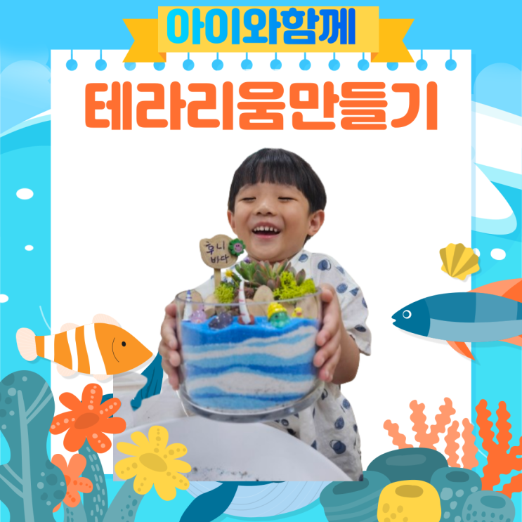  바다를 닮은 멋진 다육식물 테라리움 만들기 방법