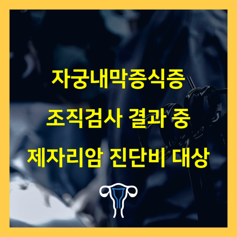 자궁내막증식증 조직검사 결과 중 제자리암 진단비 청구 가능 대상