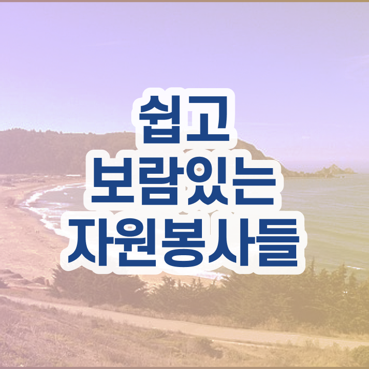  자원봉사 프로그램 , 자원봉사지도사 자격증 합격한 후기 확인하기