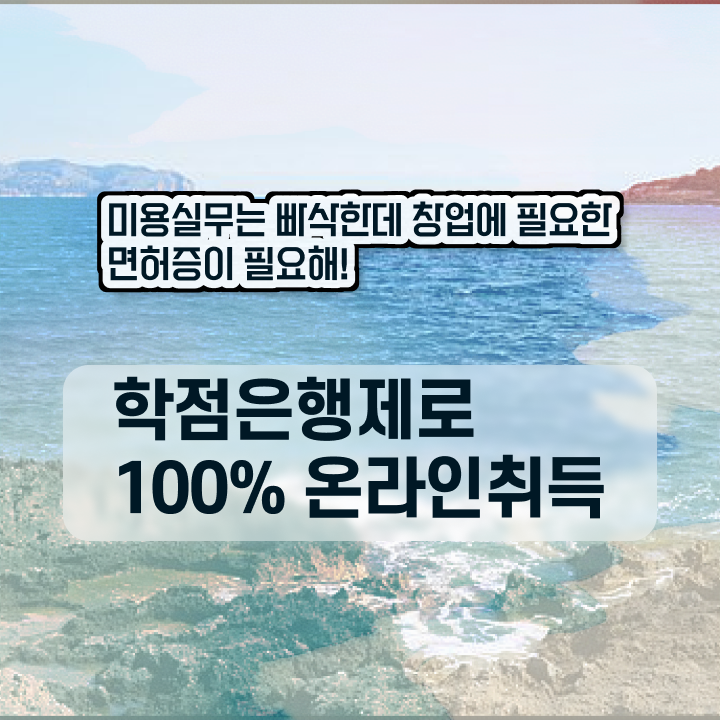  미용사 자격증 필기 평가 안하고도 , 미용학과 인강듣고 이용사 갖출 수 있었던 방법