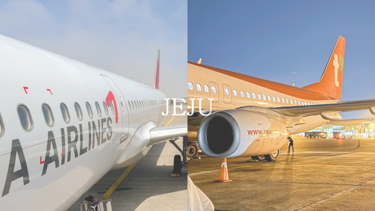  제주도 비행기 아시아나항공 vs 티웨이항공 완벽 비교