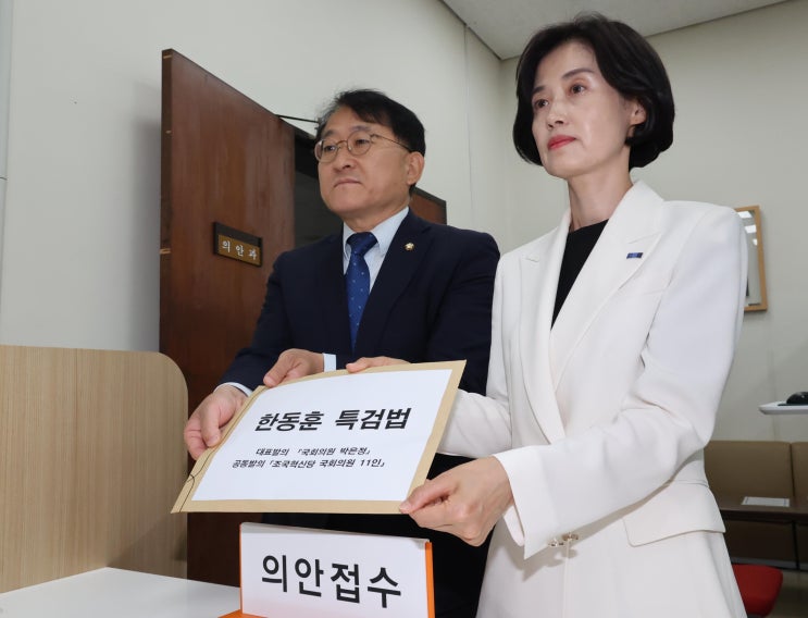 [<b>한동훈 특검법</b>] 대선후보, 영향력, 고민, 내분