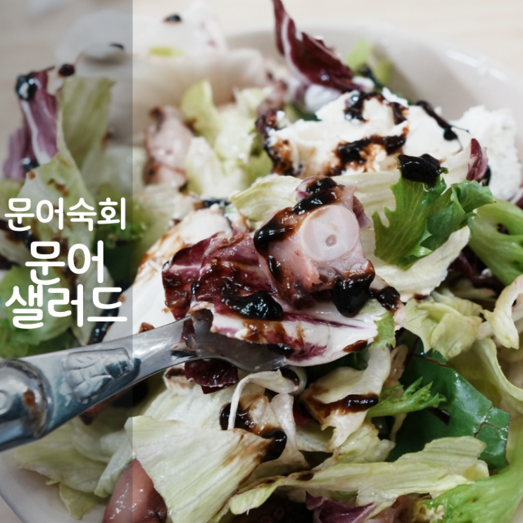  자숙문어 요리 숙회 뽈뽀 문어 샐러드