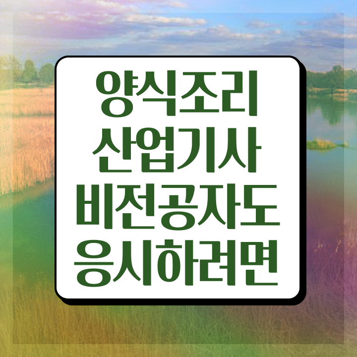  양식조리산업기사 학점은행제 양식조리산업기사 응시자격 학점은행제로 쉽고 빠르게 끝낸 방법